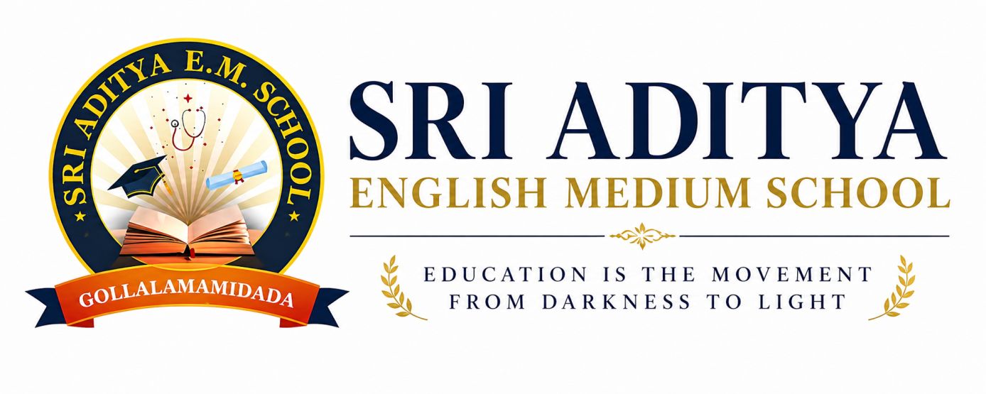 SRI ADITYA EM SCHOOL Logo